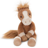 15" Buddy Pony - Front view of seated golden brown horse with ivory muzzle and brown eyes image number 2