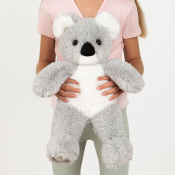 18" Oh So Soft Koala - Front view of 18" gray koala with model