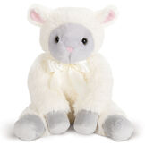 20" World's Softest Lamb - Seated ivory lamb with light grey hooves and muzzle image number 7
