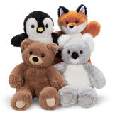 18" Oh So Soft Penguin - Front view of 18" Penguin, Bear, Fox and Koala in a group image number 7