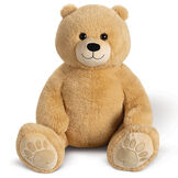 4' Boo The Loveable Big Teddy Bear - Seated light butterscotch brown bear with ivory muzzle, smile and hear foot pads image number 2