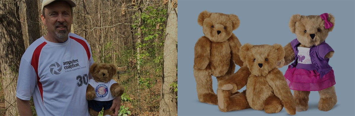 An image of the 15-inch Limb Loss & Limb Difference Bear